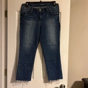 Democracy Pearl Embellished Jeans 12